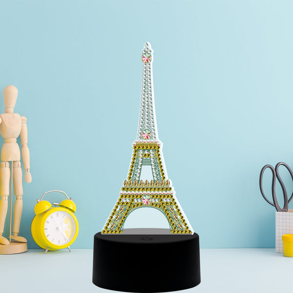 Diamond Painting DP06 LED Seven Changing Colour Light Eiffel Tower