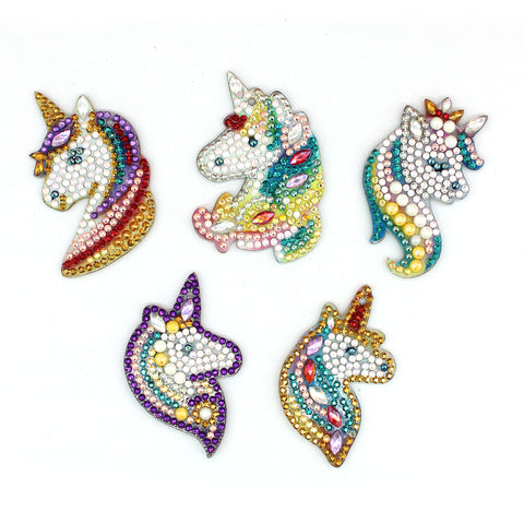 Diamond Painting Keychains - Unicorn 5 Pack