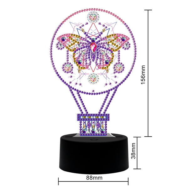 Diamond Painting DP08 LED Seven Changing Colour Light Butterfly