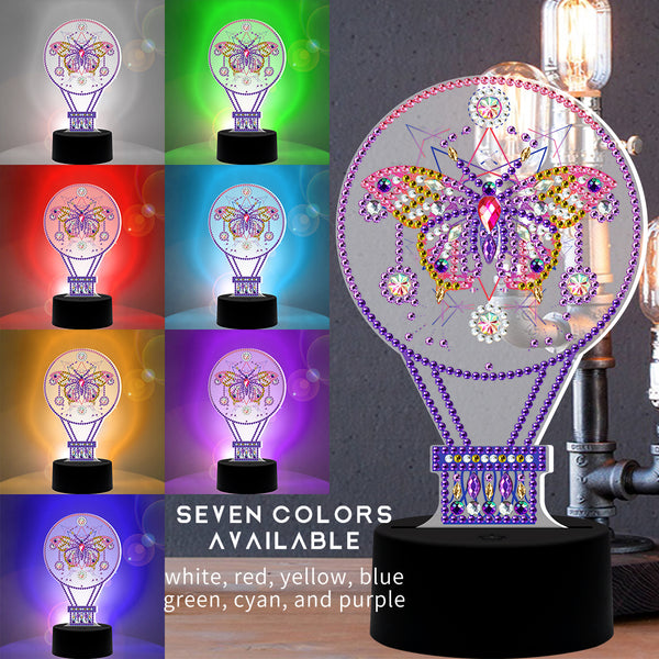 Diamond Painting DP08 LED Seven Changing Colour Light Butterfly