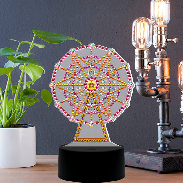 Diamond Painting DP07 LED Seven Changing Colour Light Ferris Wheel