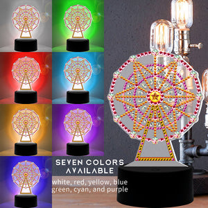 Diamond Painting DP07 LED Seven Changing Colour Light Ferris Wheel